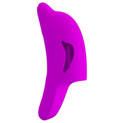 Pretty Love Gaine de Doigt Vibrante Delphini Pretty Love 7 x 3cm Fuchsia